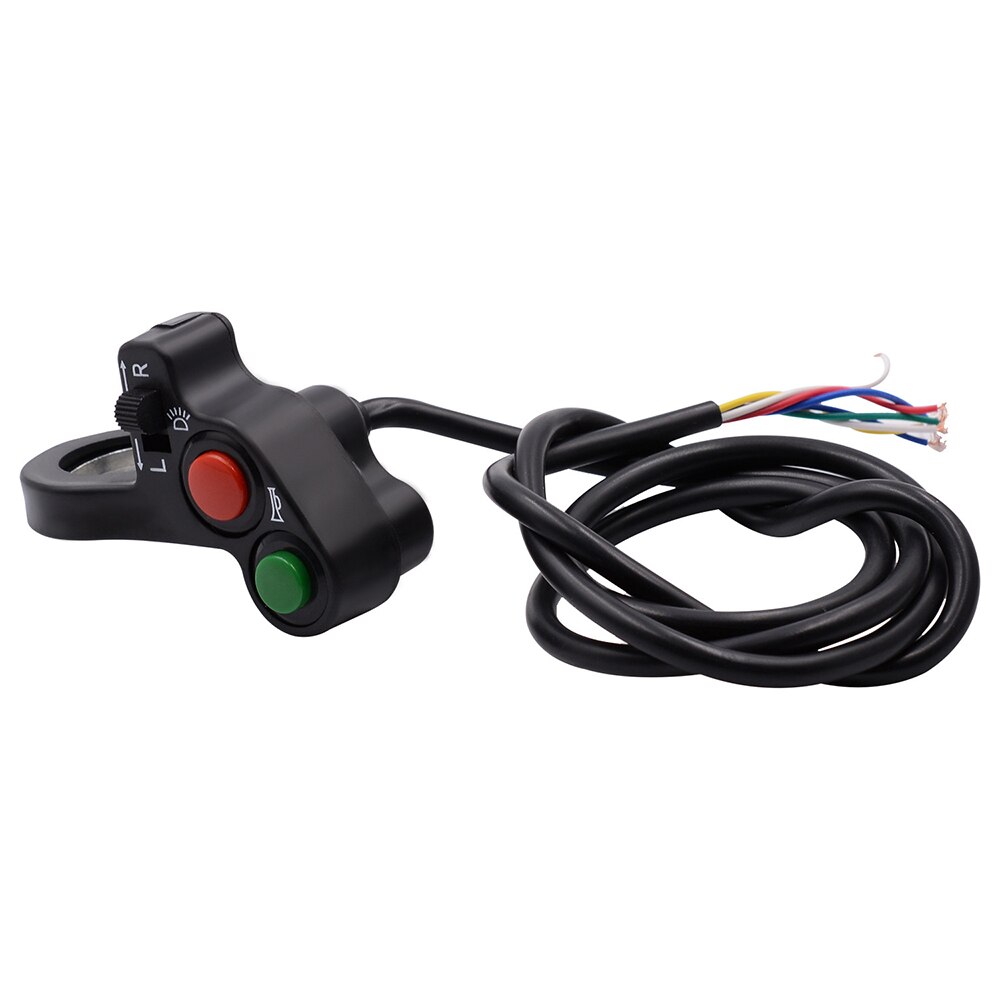 Forlygter/blinklys/horn 3 in 1 universal auto-tænd-sluk-knap motorcykel scooter snavs atv styrkontakt