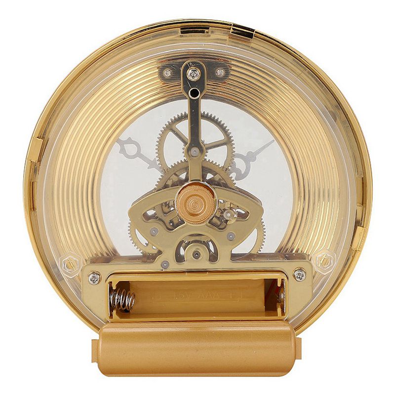Antik vintage lommeur kæde bronze & legetøj prop diy metal 10m indbygget ur indsæt transparent ur diy