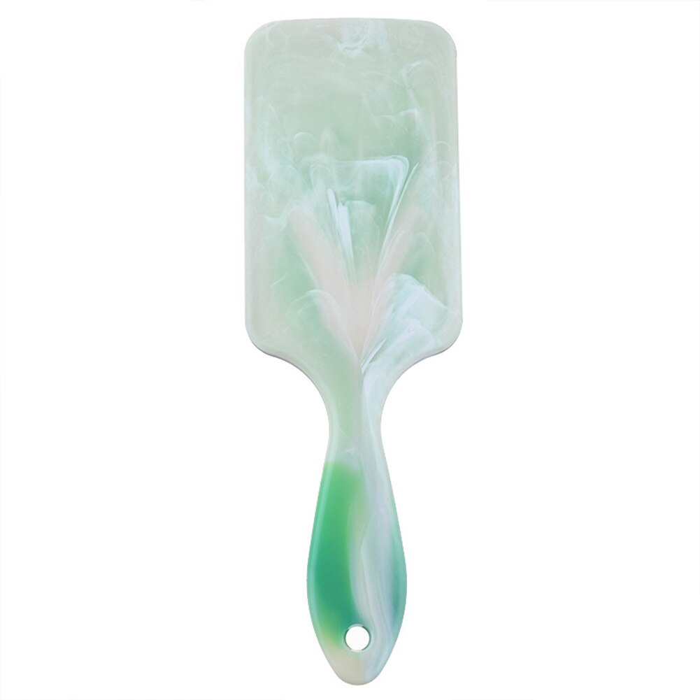 Professionele Vierkante Marmeren Haar Borstel Meisjes Haar Kam Hoofdhuidmassage Gezondheidszorg Haarborstel Kappers Styling Tools Voor Vrouwen: Green