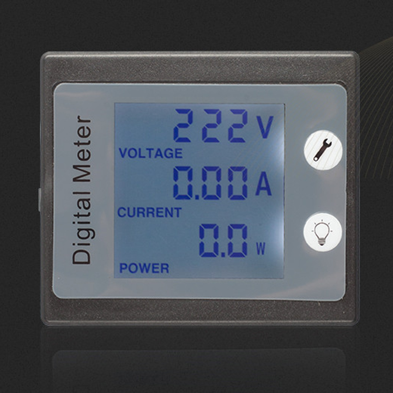 Effektmåler 80-260v ac 10a digital overvågning multimeter amperemeter voltmeter effektovervågning energitester