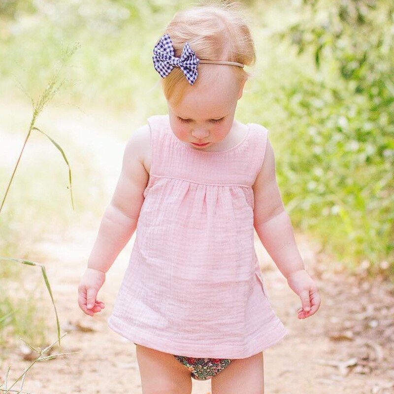 Baby Peuter Mouwloze Blouse Meisje Casual Zomer Tops Unisex Leuke Katoenen Meisjes Kleding 2022 5 Kleur Solide Kinderkleding