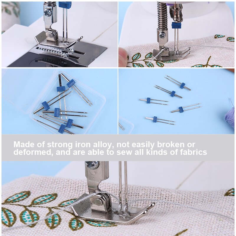 Nonvor Double Needles for Brother Sewing Machine Parts for Househeld Tools Sewing Machine Needles Twin Stretch Machine Needles