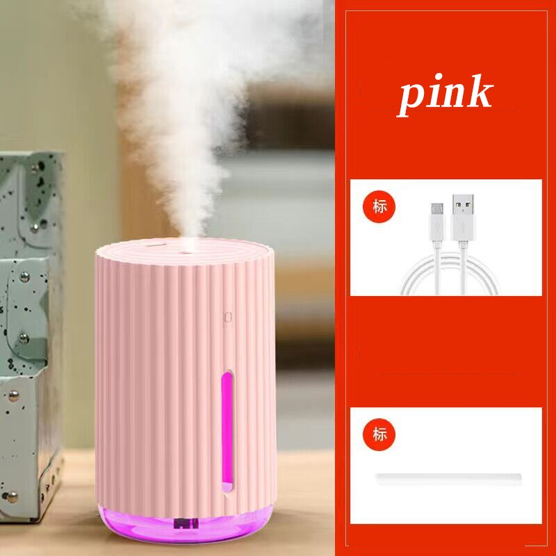 aria di casa Umidificatore Portatile USB senza fili Acqua aroma nebbia Diffusore Vita Mostra Aromaterapia Humidificador telecamera da letto di ufficio: upgrade rosa