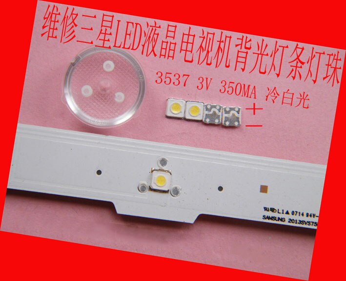 200 stuk/partij VOOR reparatie Samsung LCD TV LED backlight Artikel lamp SMD LEDs 3537 3535 3 v Koud wit licht emitting diode