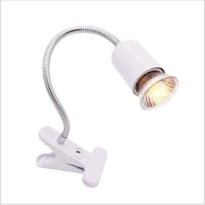 50W Halogen Birne Enthalten Reptil Wärme Lampe Einstellbare Schwanenhals Aquarium Tank Heizung Lampen für Schildkröte Eidechse Schlange Terrarium: white / EU on-off Plug