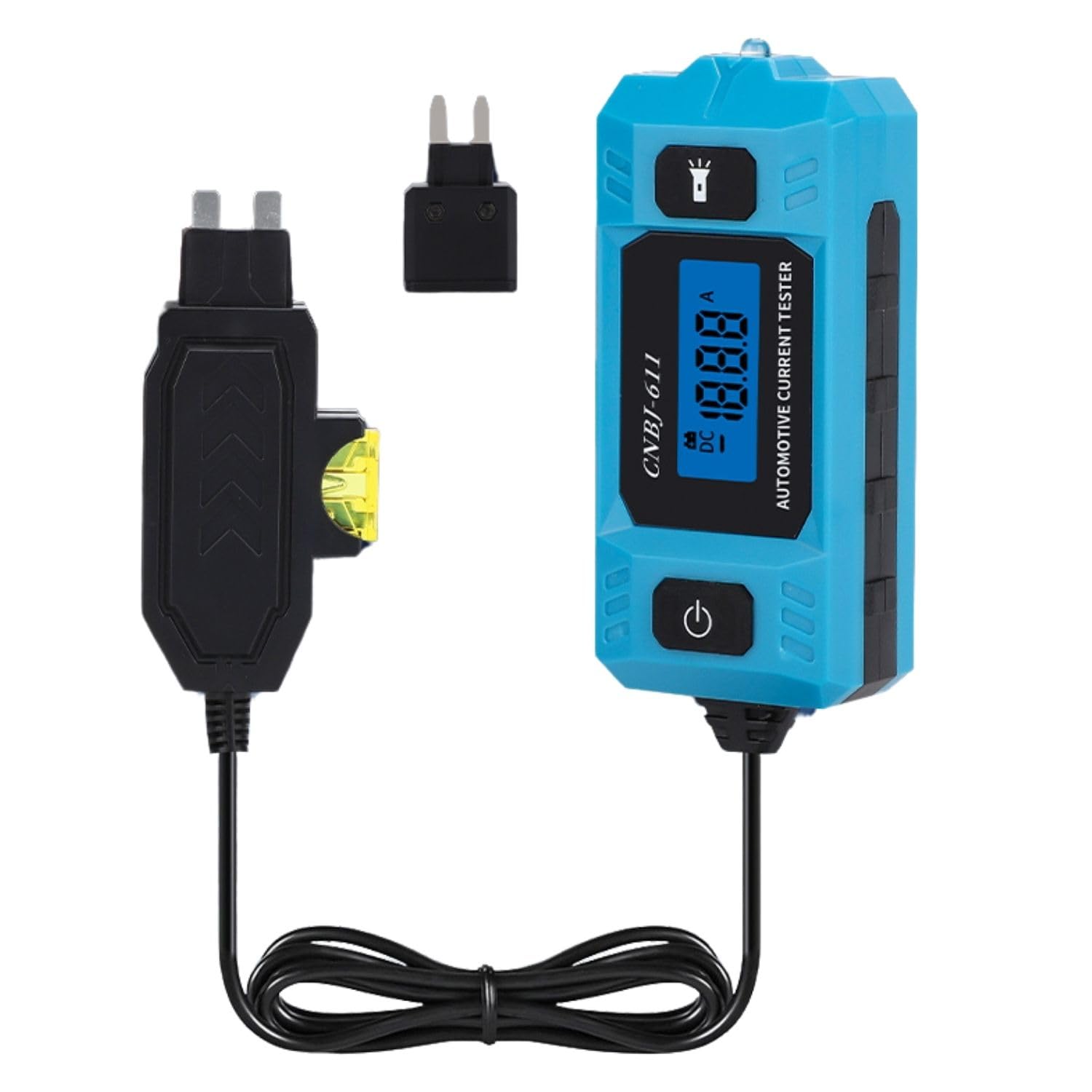 CNBJ-611 Automobil Sicherung Strom Tester Hintergrundbeleuchtung Auto Leckage Analysator 12V 20A 0,01A ~ 19,99A Sicherung Galvanometer diagnostizieren Werkzeug: Ursprünglich Titel