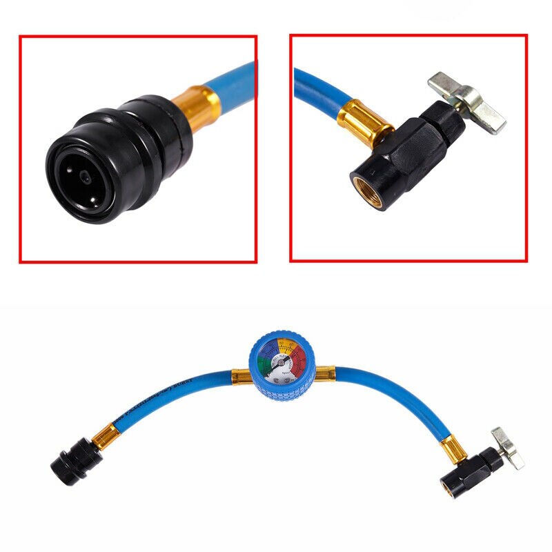 Universal Car Air Conditioning Refrigerant Hose Pressure Gauge Measuring Hose Tool For Refrigerant Air Conditioner Tools R134