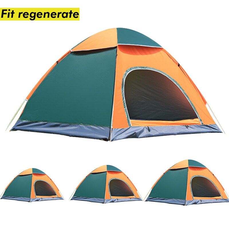 1-4 Persons Family Camping Tent Automatic Rapid Waterproof Pop Up Open UV Protection For Hiking Beach Travel Outdoors