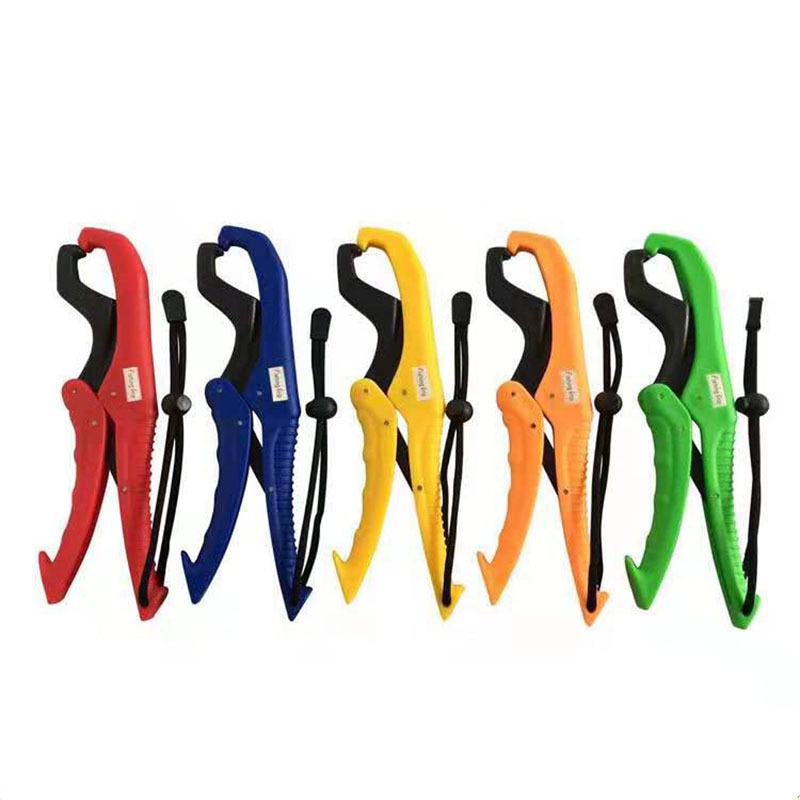 Fish Grabber Plier Controller Practical Fishing Gripper Gear Tool ABS Grip Tackle Holder Fish Clamp with Adjustable Rope