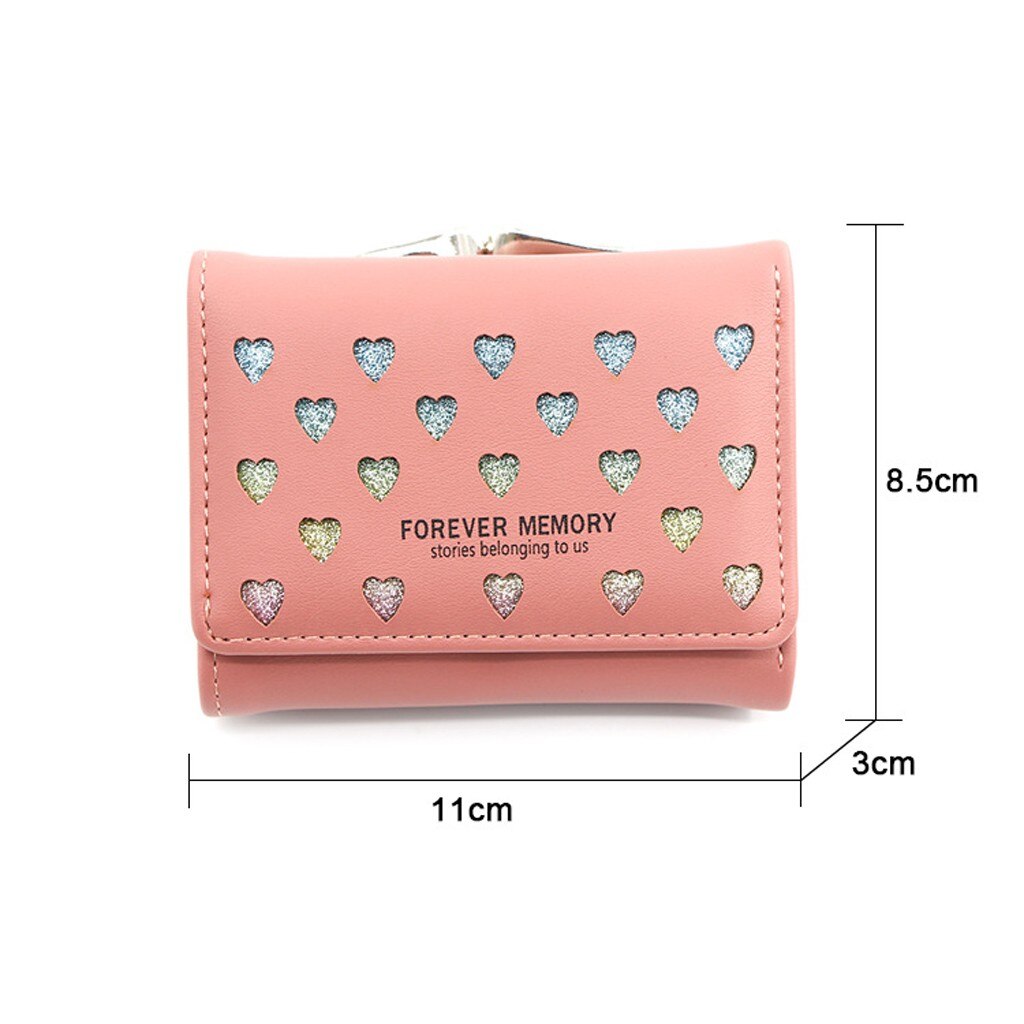 Cartera de cuero con cremallera corta para Mujer, tarjetero sencillo refrescante, Monedero, # G30