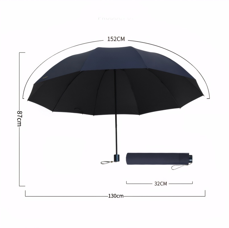 Paraguas plegable súper grande para hombre y mujer, paraguas a prueba de viento, paraguas plegable para negocios, sol y lluvia, paraguas de viaje para toda la familia