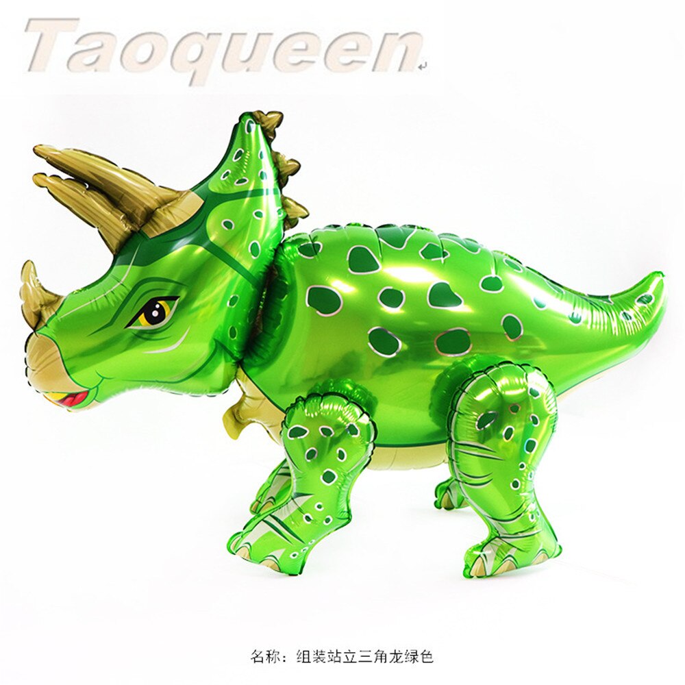 Chapeau de dessin animé grand 4D marche dinosaure feuille ballons décorations de fête d'anniversaire enfants babyrain sexe révéler dinosaure fête chapeau: 2