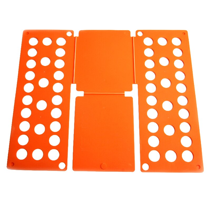 Fold Easy T Shirt Magic Lazy Clothes Folding Board Closet Organizer Adult Kids Tshirt Clothing Folder Organizer Laundry Storage: Orange