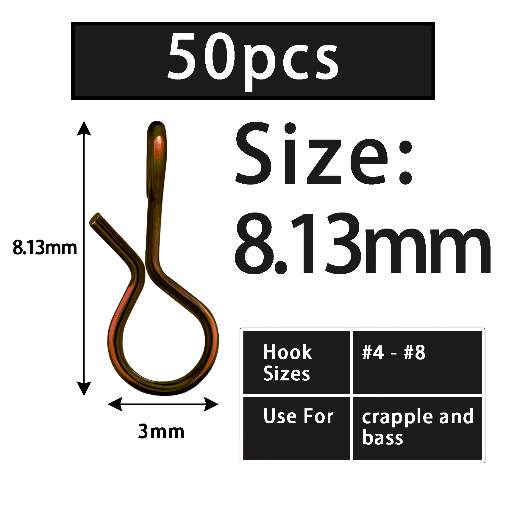 Eupheng 50pcs Fly Fishing Snap Quick Change Stainless Steel Fly No Knot Snap Connector Tying Tools Accessories: Navy Blue