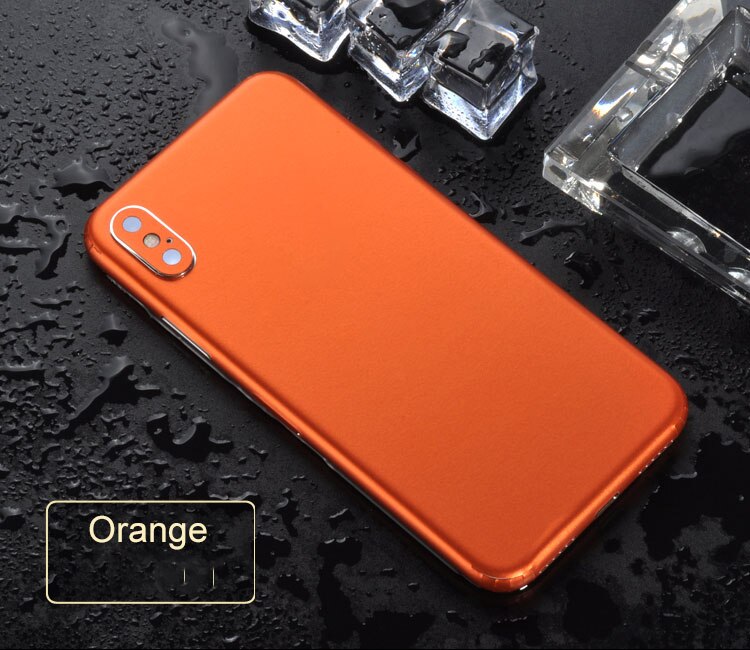 Luxus Zurück Aufkleber Schützen Film Für iPhone XS MAX Handy Zurück Protector Ultra Dünne Aufkleber Für iPhone XS MAX zurück Aufkleber: Orange For XS MAX