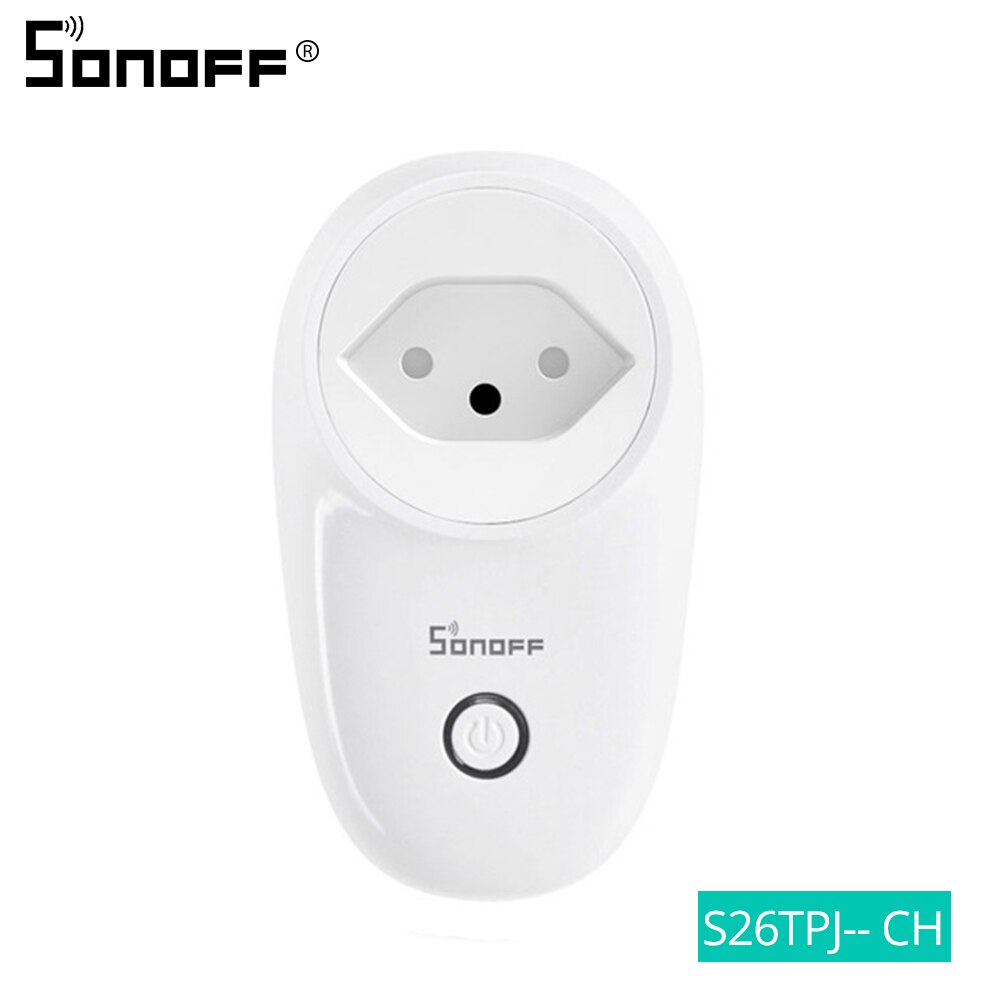 Sonoff S26 Presa Intelligente WiFi - Corrente Max 10A - Controllo Remoto via App e Assistenti Vocali: Spina S26 CH