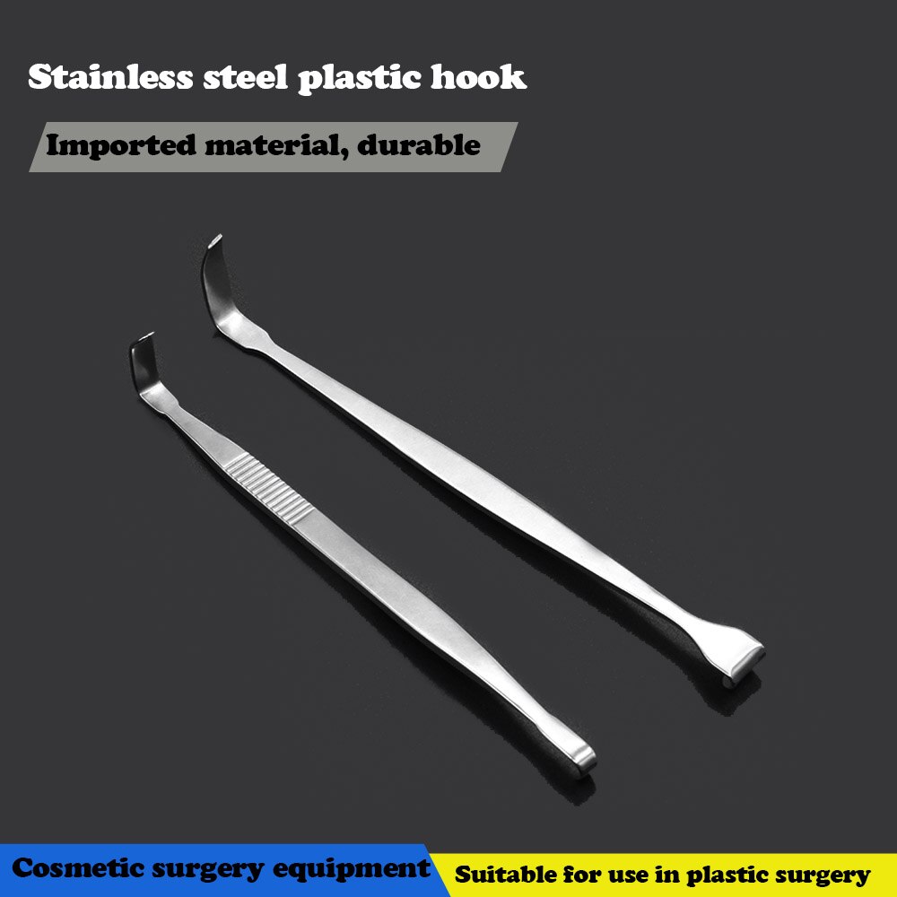 Nose shaping hook L-shaped right angle pull hook mandibular angle double head pull
