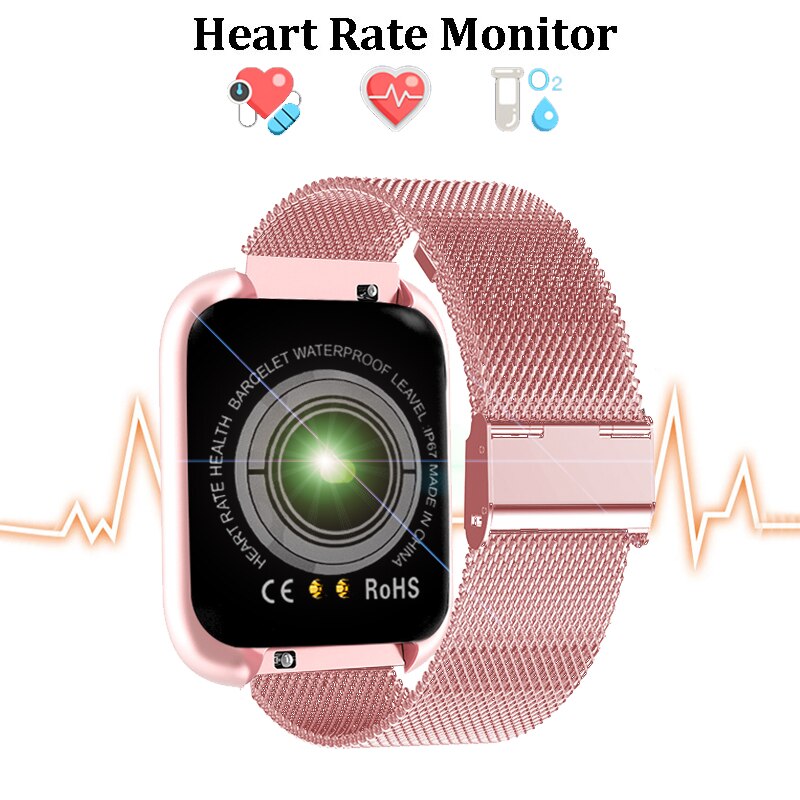 Digital klocka dam män vattentät bluetooth led elektronik klocka för kvinnor män full touch armbandsur sport dam klockor timme