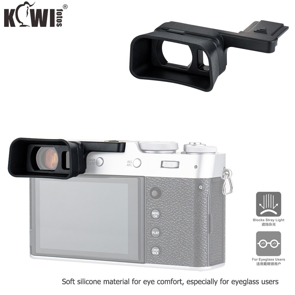 Silicone macio longo câmera eyecup visor especial design para fuji fujifilm x100v ocular copo protege visor