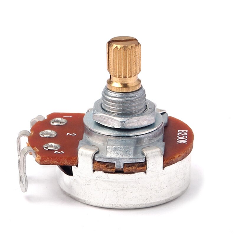 HOMELAND 2Pcs Guitar Pots B250K Big Potentiometer Electric Guitar Bass Volume 15Mm Parts