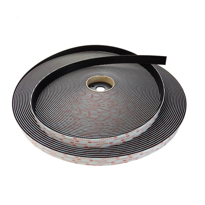 Typ 400/25.4mm bredd 3m dubbellås  sj3551 svart vhb svamp tejp