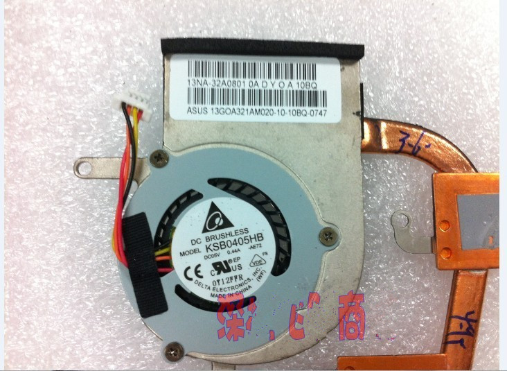 Ventilador de CPU/disipador de calor para ASUS Eee PC 1015T 1015 1015B 1015PN 1015P 13GOA321AM020 13NA-32A0801 KSB0405HB AE72,