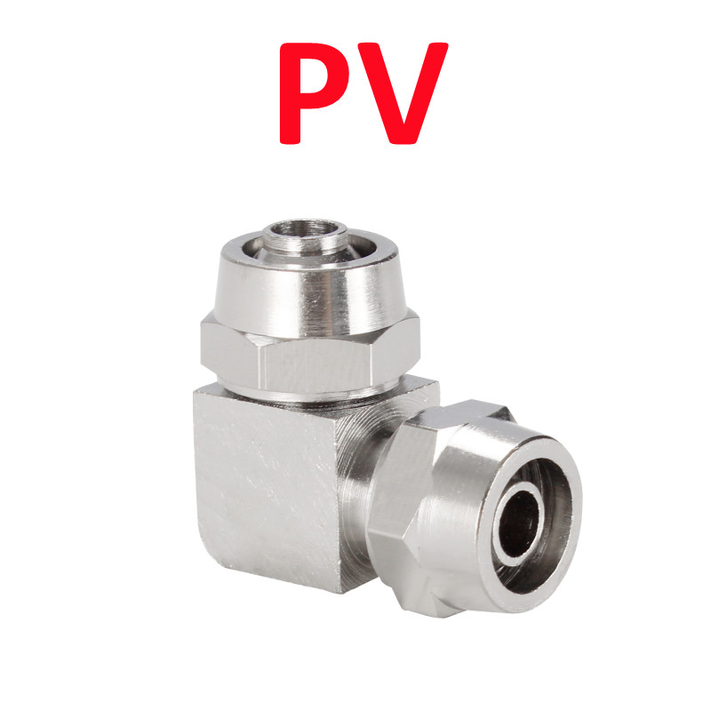 Kupfer Vernickelt Pneumatische Air Schnell Anschluss Für Schlauch Rohr OD 4MM 6 8 10 12 14 16MM schnelle Gemeinsame Verbindung KPV KPE PZA: Rot / 3/4"