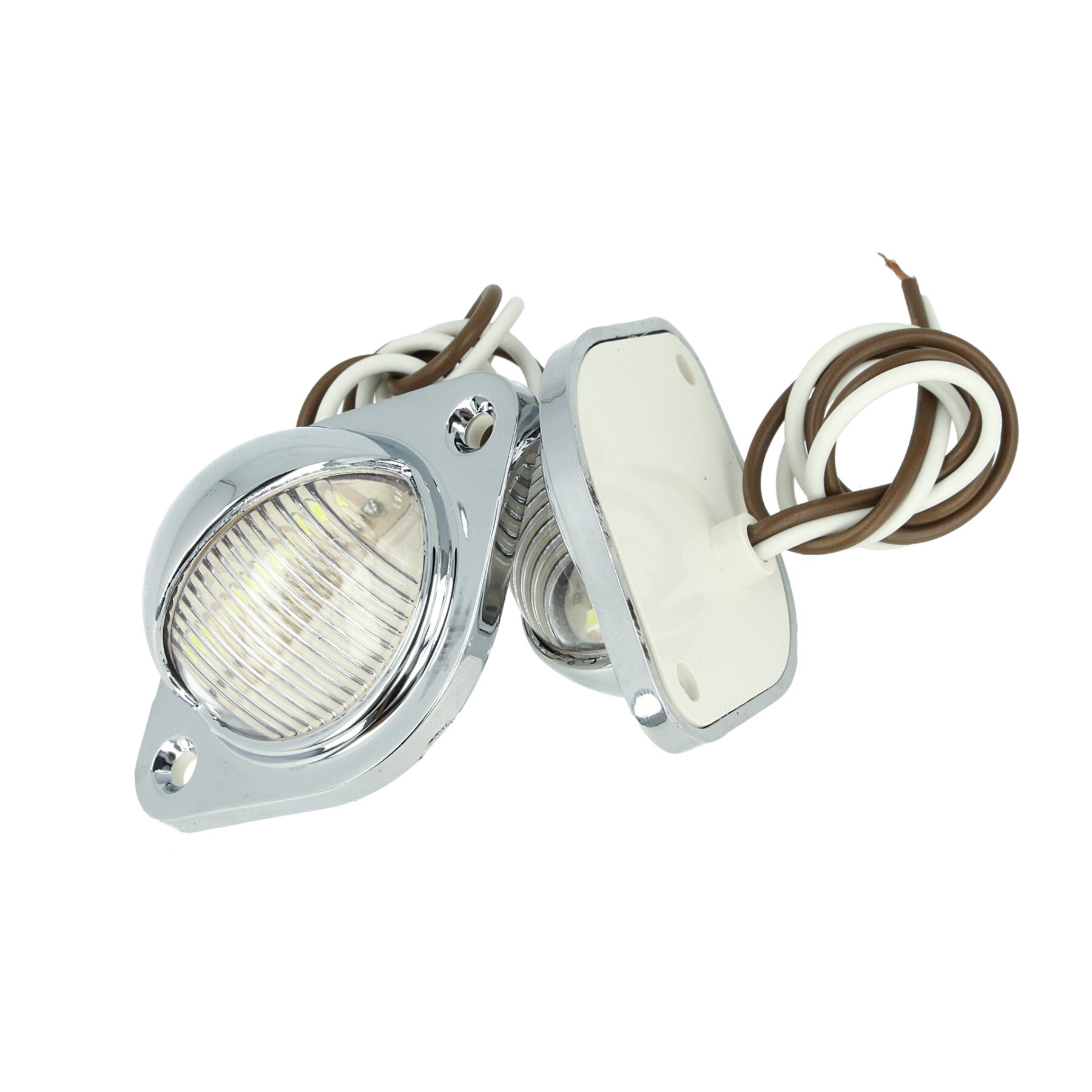 CARALL TF2415 Kit luces de matrícula Lado de separación 24V 12V blanco frío para van Camper caravana remolque para camión o tractor autoc