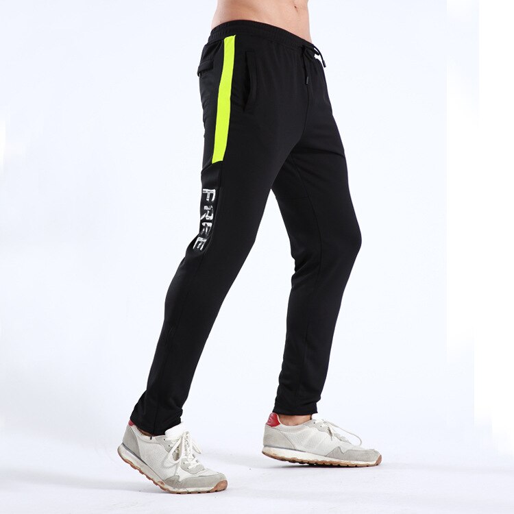 Sportsbukser menn sportsklær joggebukser rett hip hop fitness bukser løpefotball sport bukser treningsbukser: Lxy 7058 grønn side / Xxl