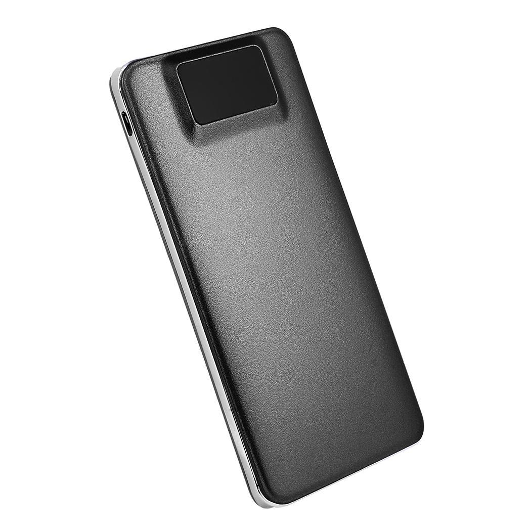 30000 mah batterie externe Portable 2 USB téléphone Portable batterie externe banque d'alimentation de chargeur pour Samsung iPhone Xiaomi Huawei batterie externe: black