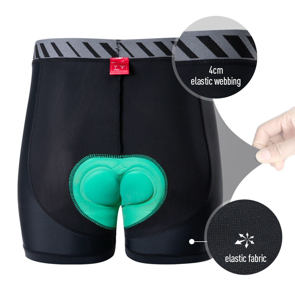 Slip da ciclismo Santic mutande da ciclismo traspiranti ad asciugatura rapida da uomo pantaloncini da bici da strada in spugna da montagna comodi