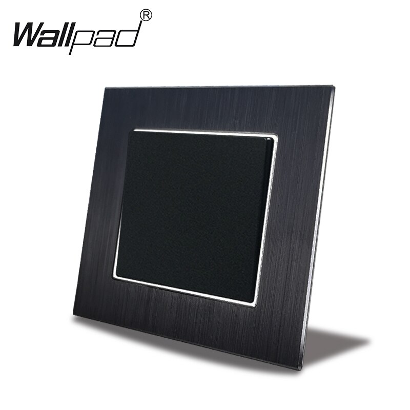 French EU Socket Wallpad 110V-240V AC Metal Chrome Plate 16A French Poland Electric Outlet Wall Plate with Clips: 1 Gang 1 Way