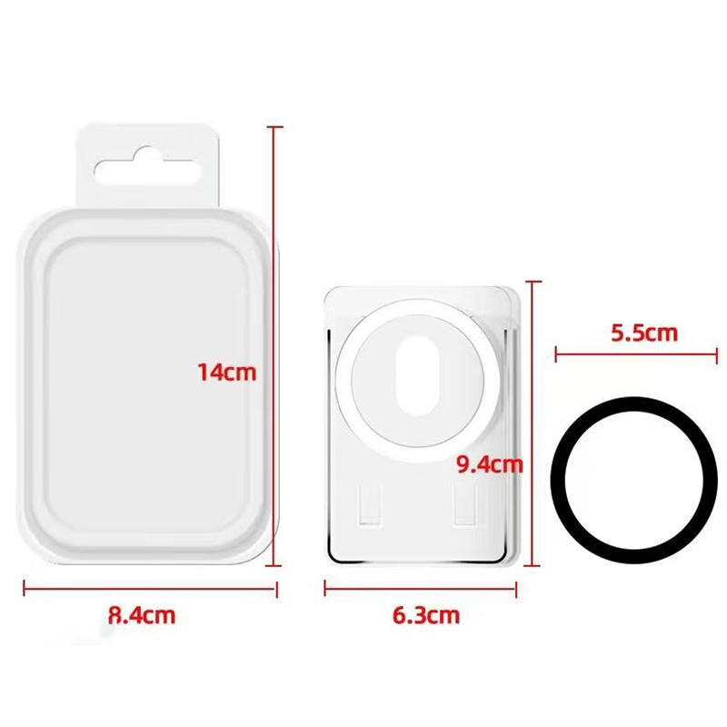 Porte-carte magnétique transparent pour bus, carte bancaire, portable, conviviale ré, PC, porte-carte collant, adapté pour Xiaomi, Apple, Huawei: Default Title