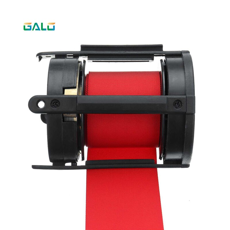 Retractable Ribbon Barrier Sport Outdoor Wall Mount Stanchion Queue Red Belt Stainless Steel Protective Tape 2m 3m 5m