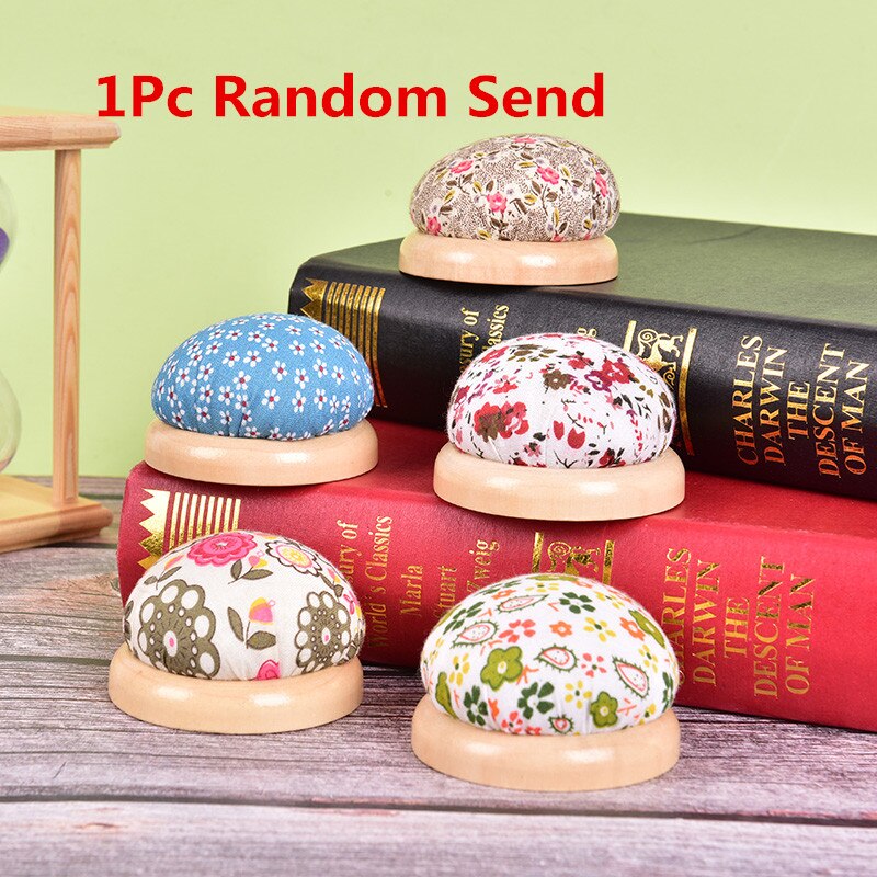 Ball Shaped Pumpkin Shape Sewing Pin cushion Cotton Fabric Button Wrist Strap for Cross Stitch Sewing Safety Pin Cushion Accesso
