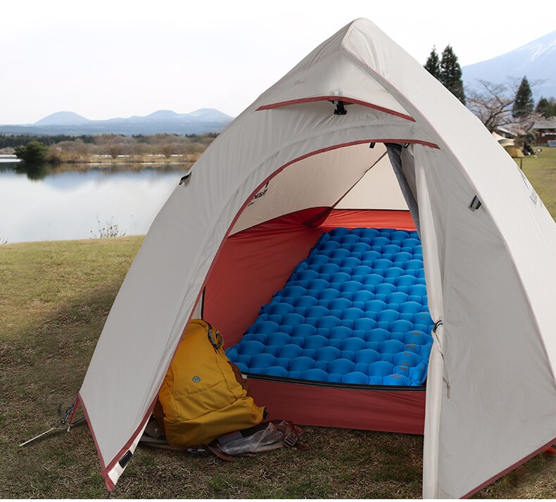 Naturehike oppustelig madras udendørs sove camping ultralet fortykket 1-2 personers liggeunderlag med pude dovenmåtte kontor