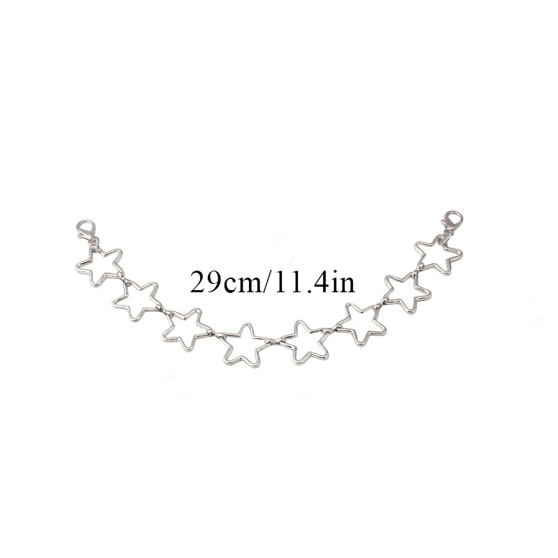 Cadena de Metal multicapa para bolso, asas DIY, mariposa, corazón, estrella, colgante, cadena de bolso de hombro, accesorios de bolsa de repuesto, cadena de perlas