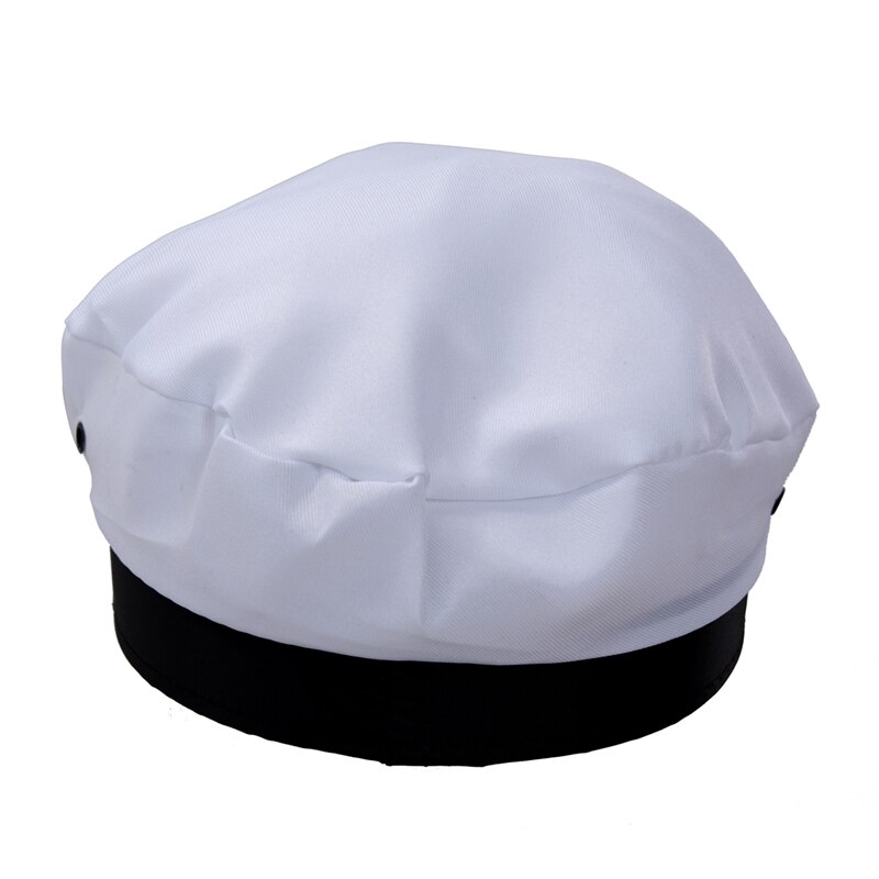 Weiß Marine Seemann Kappe Kapitän Marino Marin Uniform Baumwolle Farbe Weiß Schwarz