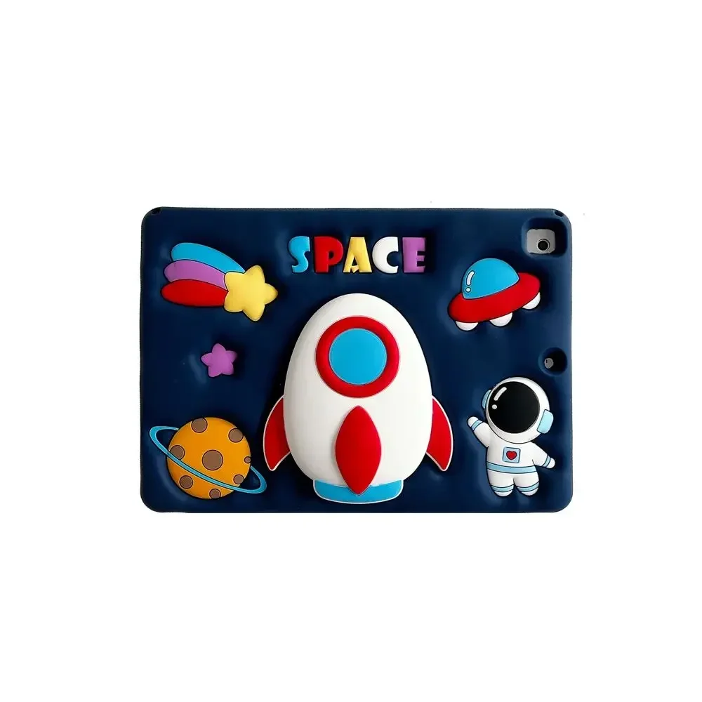 Case voor iPad Pro 11 10e 10.2 9e 8e 7e generatie Leuke cover voor iPad 9.7 6e 5e Air 2 1 mini 7 6 5 4 3 2 1 met Rocket Stand: NINE / Rood