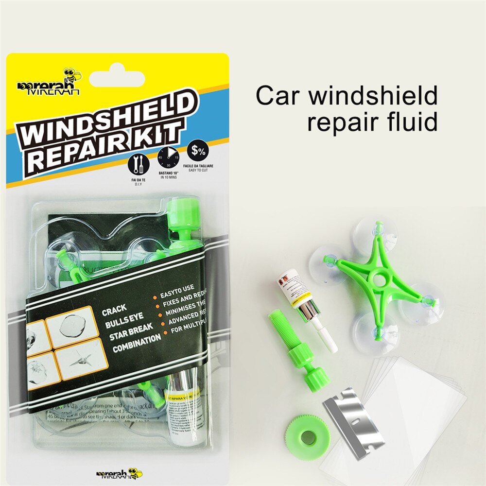 Voorruit Reparatie Kits Diy Autoruit Reparatie Tools Glas Kras Voorruit Crack Herstellen Venster Scherm Polijsten Auto-Styling: 1set