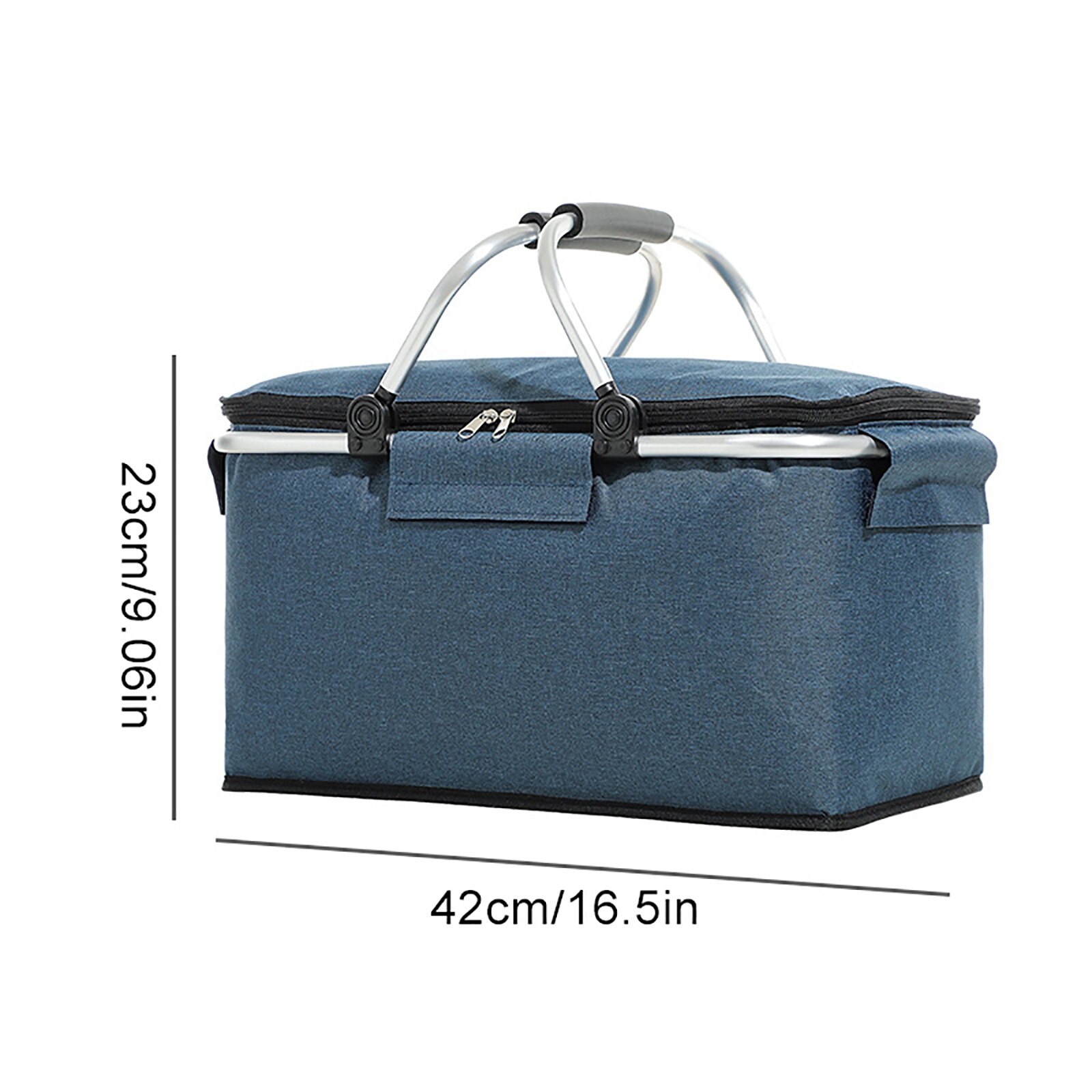 Folding Picnic Camping Lunch Bags Insulated Cooler Bag Cool Hamper Storage Basket Bag Box Outdoor Portable Picnic Basket: c