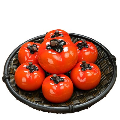 tomato shape strainer accessory tea bag holder wineglass craft clay pottery tea pet home ceramics hanging tea set LY332