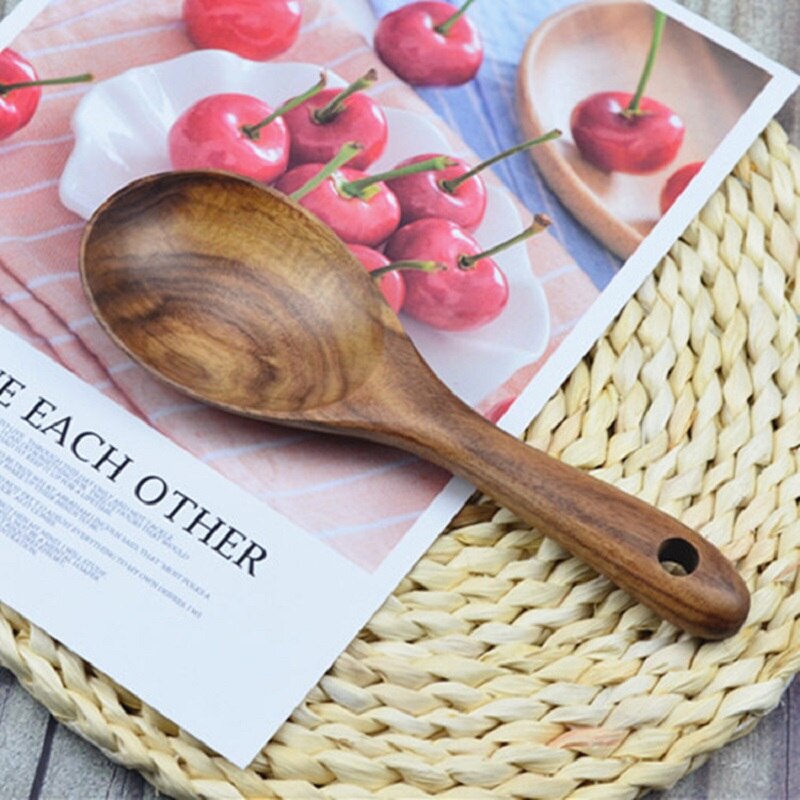 Nordic Wooden Salad Utensils 5 Sets (5 forks + 5 spoons) Acacia Salad Serving Spoons Fork Retro Eco-freindly Salad Servers Tools