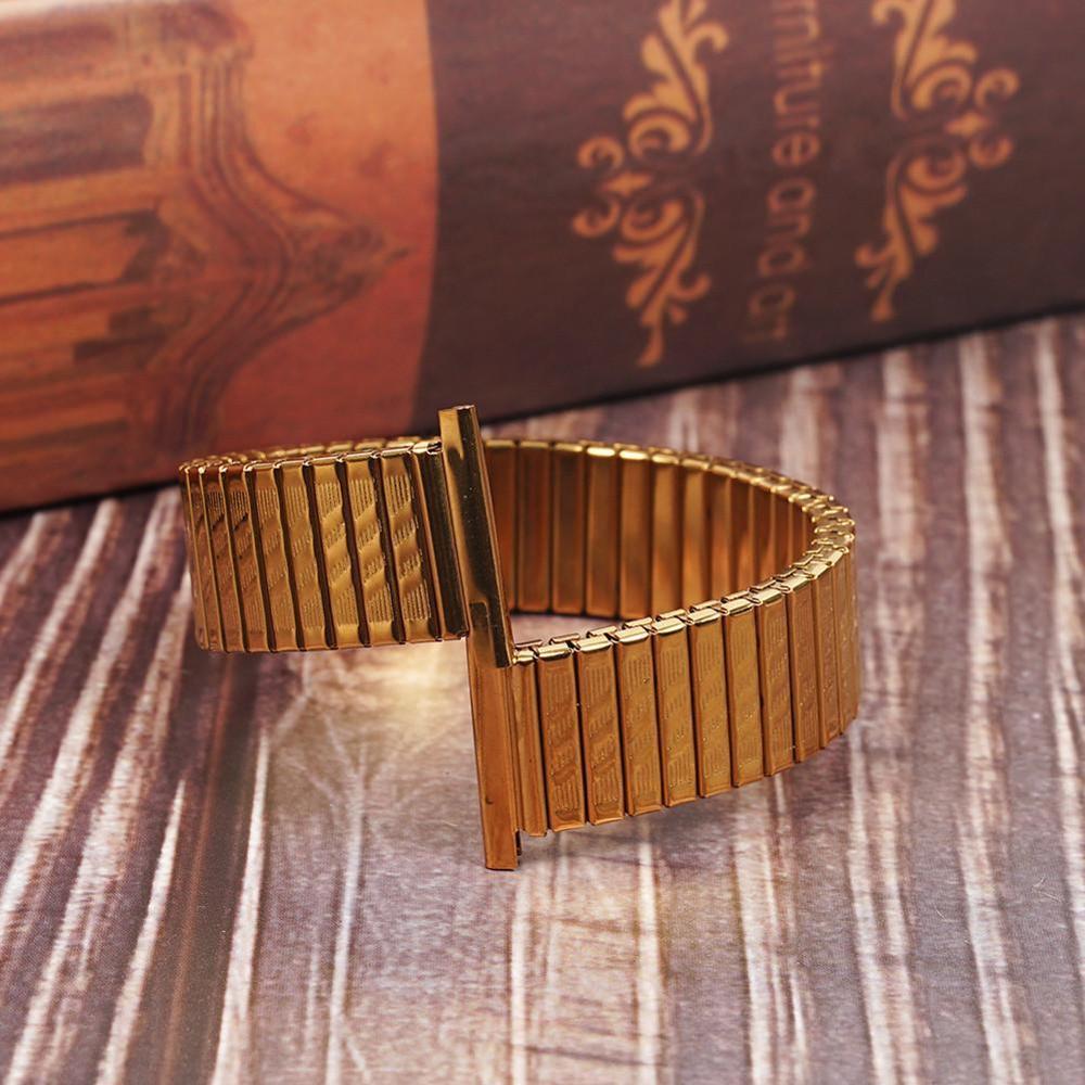 20mm Stainless Steel Watchband Stretch Expansion Women Men Watch Band Tension Gold Silver Strap Bracelet Watches Accessories