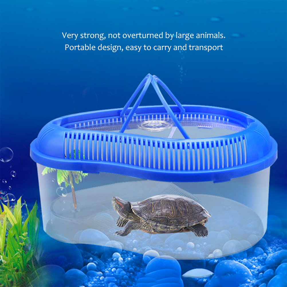 Schildpad Fokken Doos Aquarium Transparante Schildpad Reptiel Case Schildpad Cilinder Met Koesteren Platform Verhoging Voor Reptiel