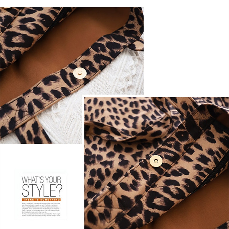 Große Tasche Frauen Handtasche Gelb Leopard Handtaschen Frau Große Kapazität Schulter Tasche Leinwand Weibliche Shopper Schulter Taschen