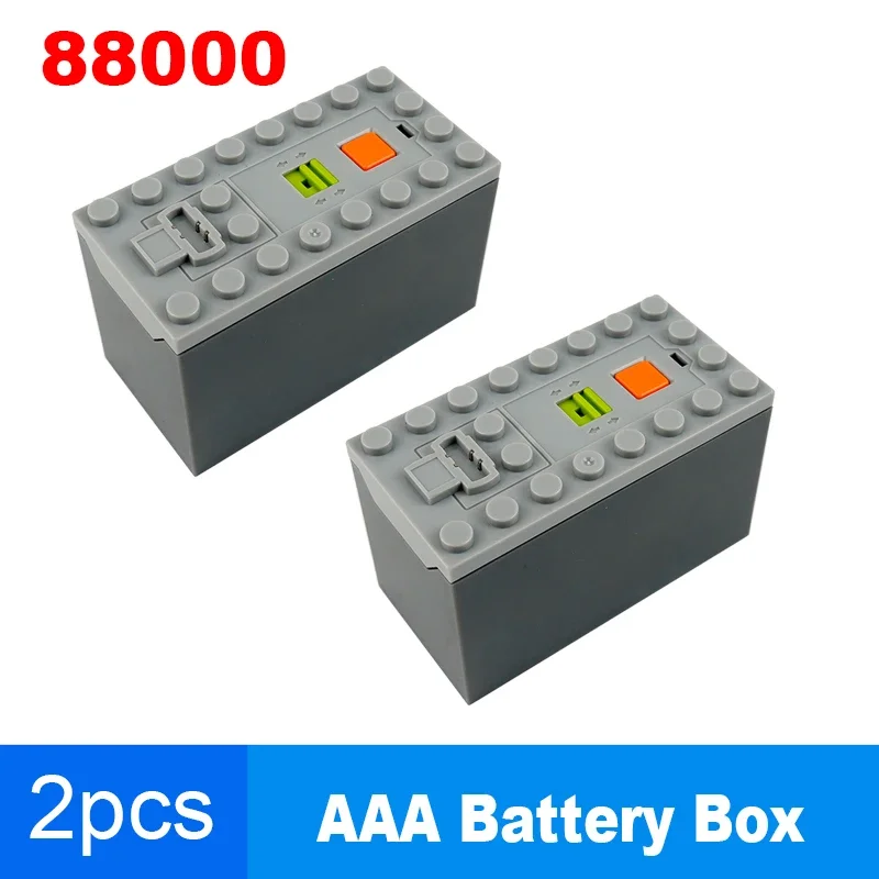 DIYmall 88.000 AAA-Batteriekasten, MOC, technische Teile, Leistungsfunktionen für Roboterautos/Zugmodelle, kompatibel mit Legoeds: bündeln2