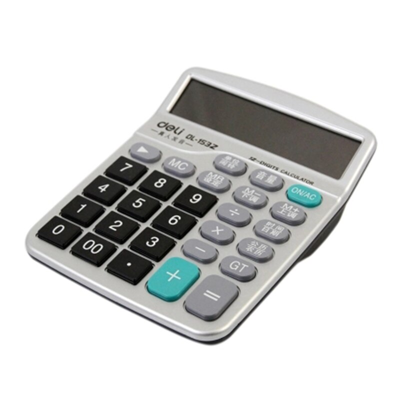 Deli Office Commercial Supply Calculator Model 1532 12 large-screen Voice Calculator