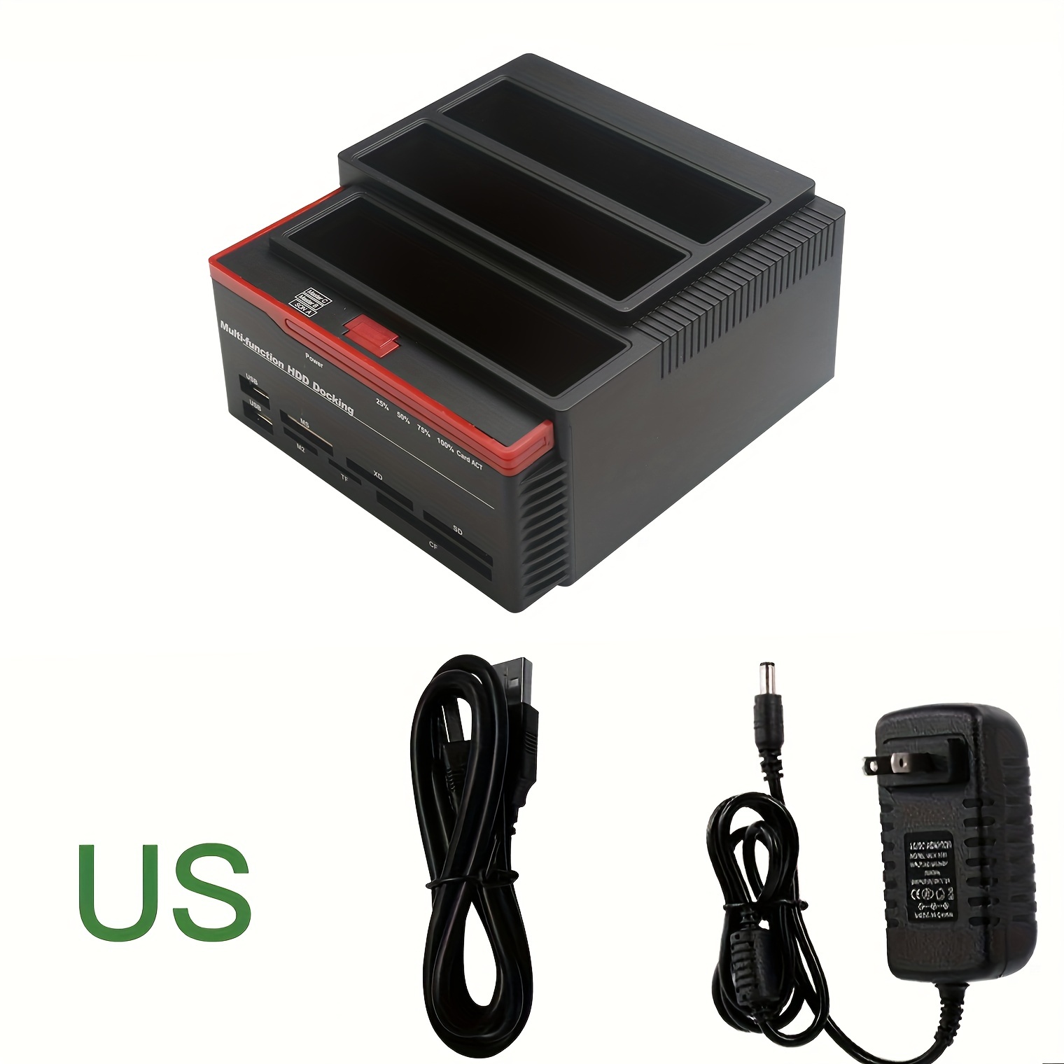Lector de base de disco duro IDE, carcasa de disco duro externo de 2,5 pulgadas y 3,5 pulgadas, lector de disco duro externo HDD USB