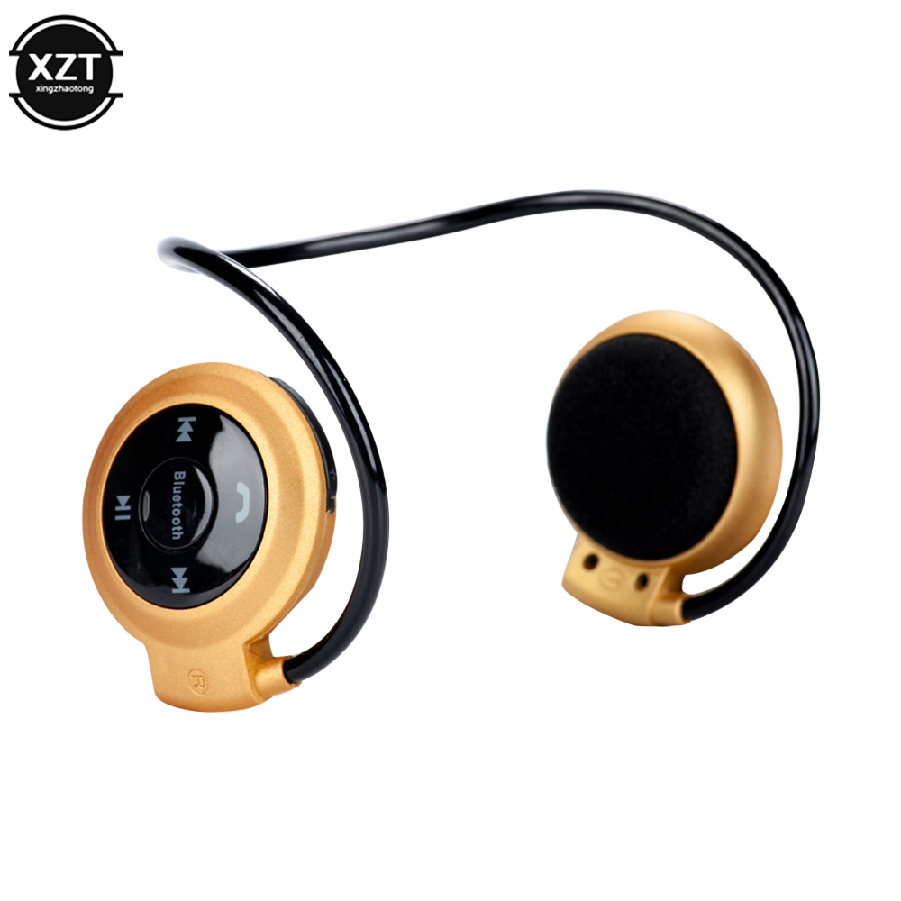 Mini bezprzewodowe słuchawki Bluetooth Stereofoniczne słuchawki sportowe Odtwarzacz muzyczny Słuchawki na kartę SD z mikrofonem Wodoodporne